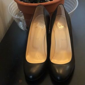 Authentic Christian louboutin wedge heels.